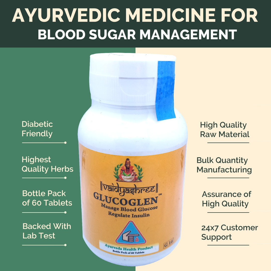 Ayurvedic Medicine Sugar India | Buy VaidyaShree Glucoglen Tablet
